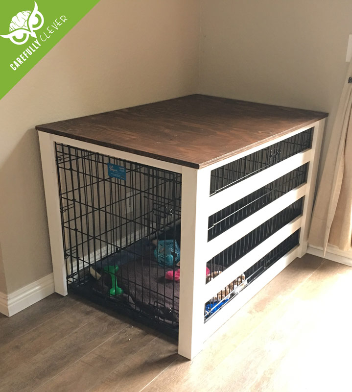 diy dog crate cover | carefully clever